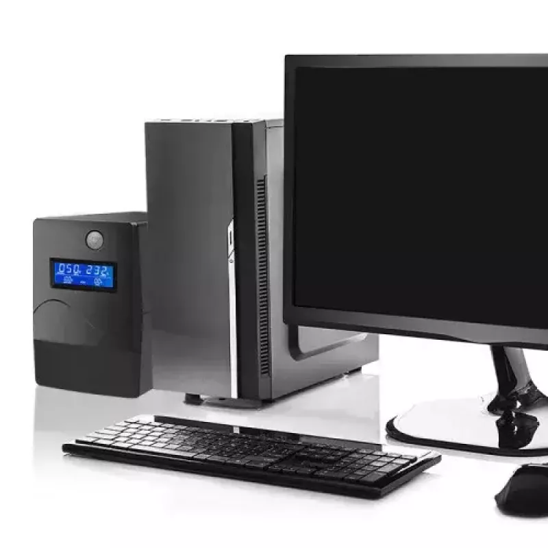Zasilacz awaryjny UPS Qoltec Monolith 0,85 kVA 480 W 2 gniazda AC