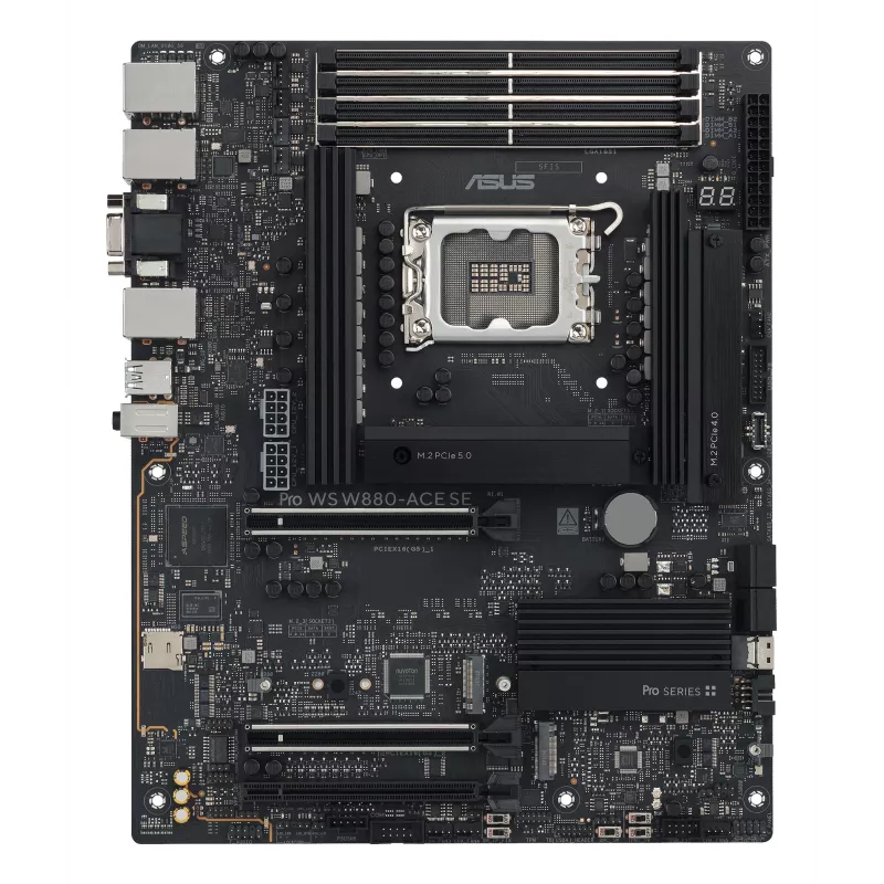 Płyta główna ASUS PRO WS W880-ACE SE, Intel W880, LGA 1851, ATX, DDR5, 4 DIMM, max 256 GB, 2.5 Gb LAN