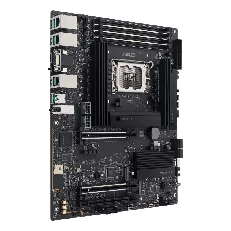Płyta główna ASUS PRO WS W880-ACE SE, Intel W880, LGA 1851, ATX, DDR5, 4 DIMM, max 256 GB, 2.5 Gb LAN
