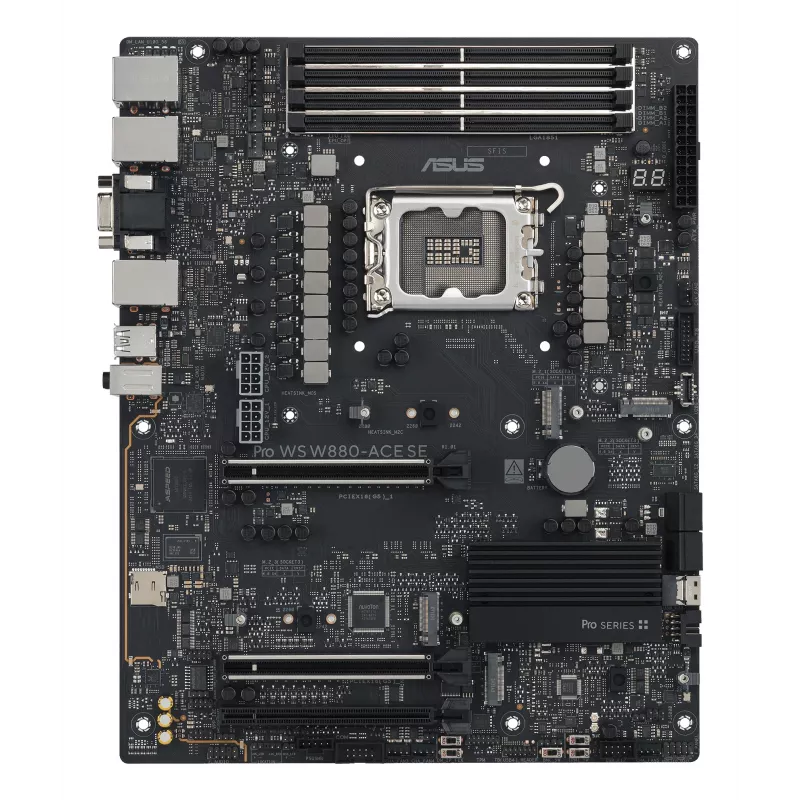 Płyta główna ASUS PRO WS W880-ACE SE, Intel W880, LGA 1851, ATX, DDR5, 4 DIMM, max 256 GB, 2.5 Gb LAN