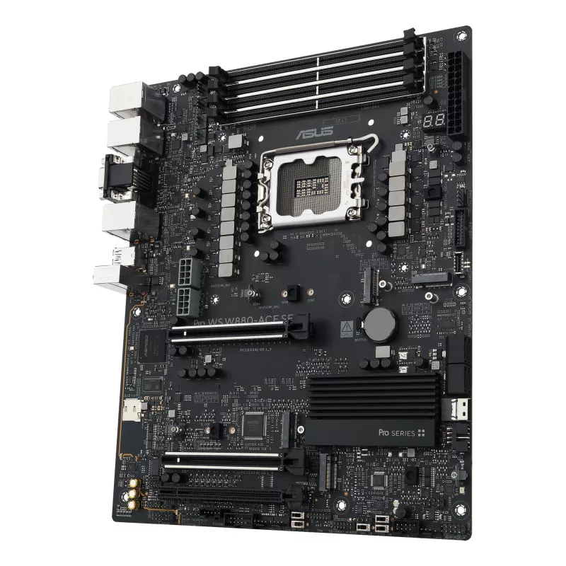 Płyta główna ASUS PRO WS W880-ACE SE, Intel W880, LGA 1851, ATX, DDR5, 4 DIMM, max 256 GB, 2.5 Gb LAN