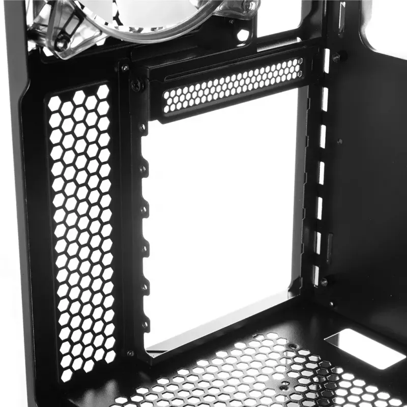 Obudowa PC MODECOM AMIRANI ARGB Midi Tower, czarna, szkło hartowane, 2 wentylatory 200 mm z przodu + 1 wentylator 120 mm z tyłu, USB-A 2x, USB-C 1x, obsługa ATX/ITX, GPU do 35 cm