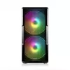 Obudowa PC MODECOM AMIRANI ARGB Midi Tower, czarna, szkło hartowane, 2 wentylatory 200 mm z przodu + 1 wentylator 120 mm z tyłu, USB-A 2x, USB-C 1x, obsługa ATX/ITX, GPU do 35 cm