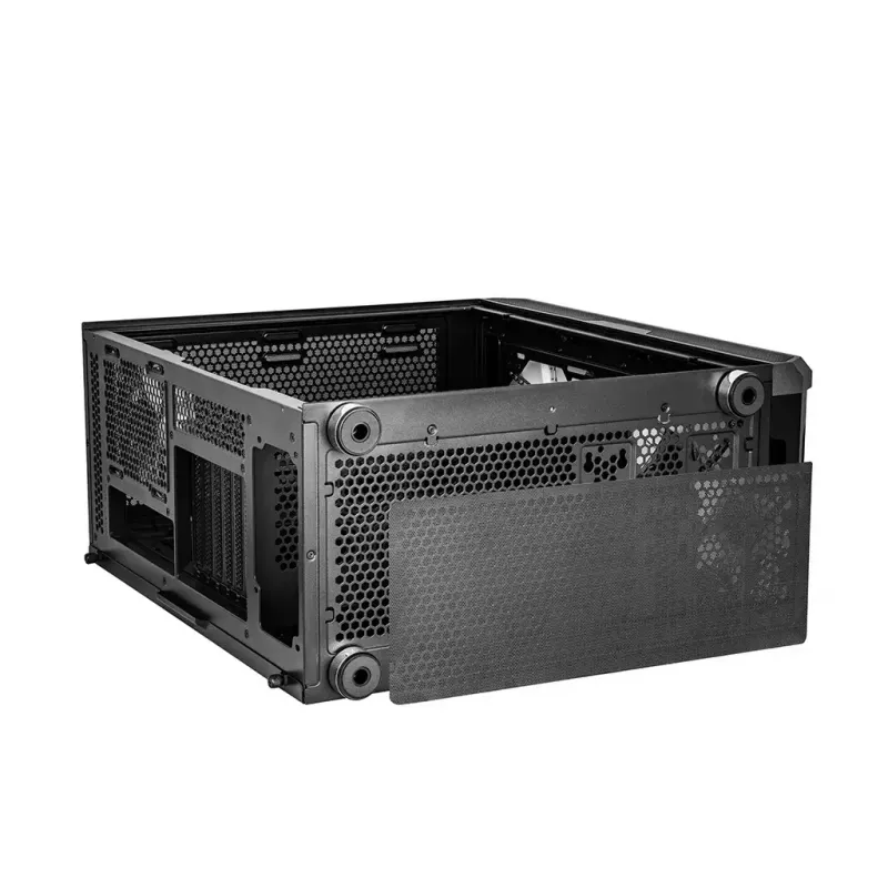 Obudowa PC MODECOM AMIRANI ARGB Midi Tower, czarna, szkło hartowane, 2 wentylatory 200 mm z przodu + 1 wentylator 120 mm z tyłu, USB-A 2x, USB-C 1x, obsługa ATX/ITX, GPU do 35 cm