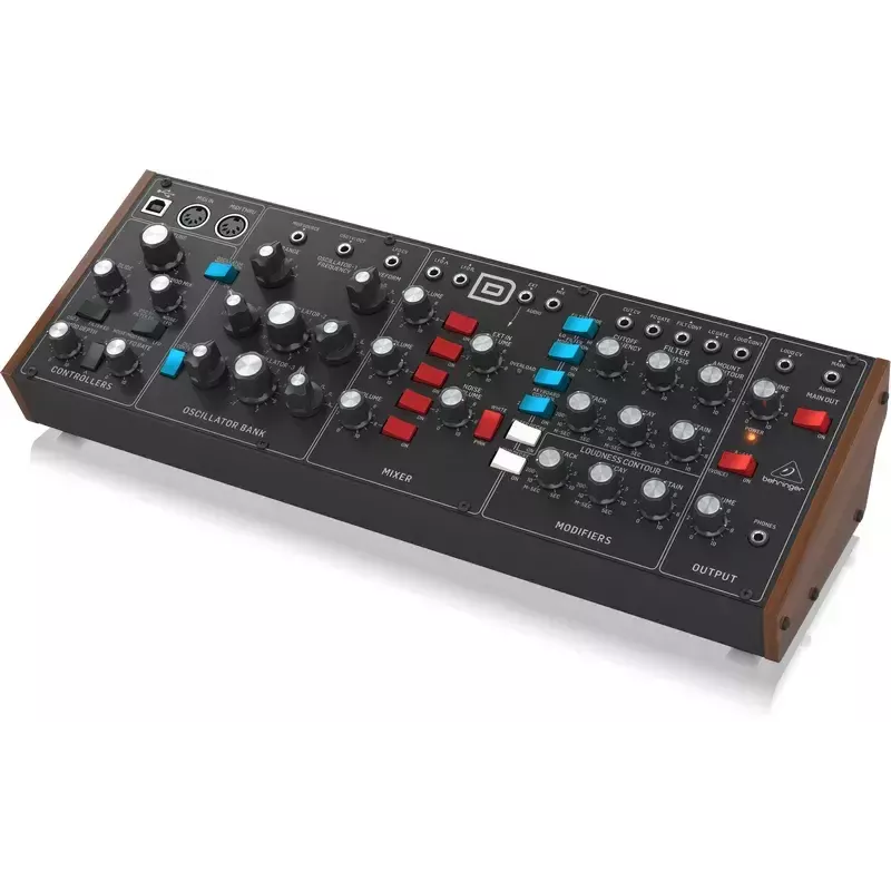 Synthesizer Behringer Model D Czarny Kolor obudowy Czarny Źródło zasilania DC AC