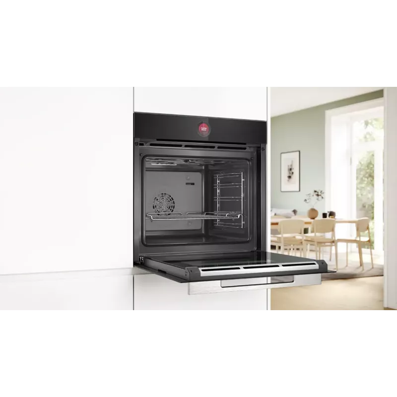 Piekarnik do zabudowy Bosch Serie 8 HBG7341B2 — elektryczny, 71 L, 3600 W, sterowanie dotykowe, czarny