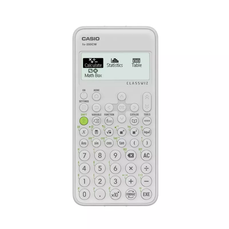 Kalkulator naukowy CASIO ClassWiz FX-350EX Pocket — 16-cyfrowy, 2-wierszowy wyświetlacz, zasilany bateryjnie, szary, kieszonkowy