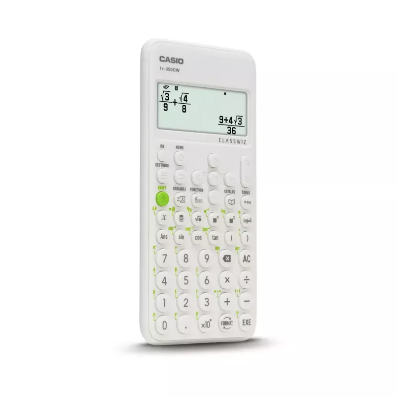 Kalkulator naukowy CASIO ClassWiz FX-350EX Pocket — 16-cyfrowy, 2-wierszowy wyświetlacz, zasilany bateryjnie, szary, kieszonkowy