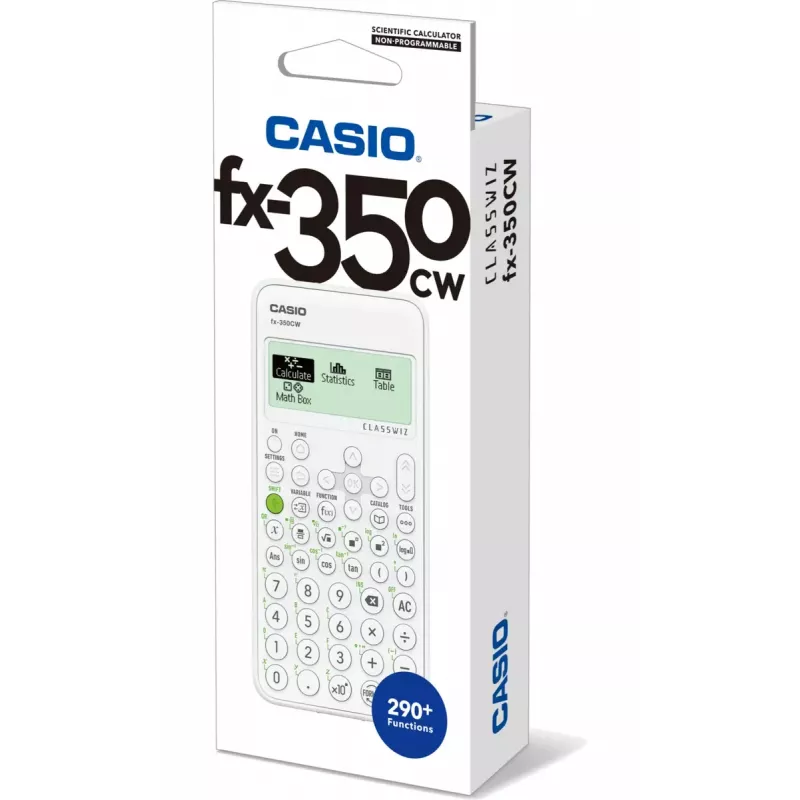 Kalkulator naukowy CASIO ClassWiz FX-350EX Pocket — 16-cyfrowy, 2-wierszowy wyświetlacz, zasilany bateryjnie, szary, kieszonkowy