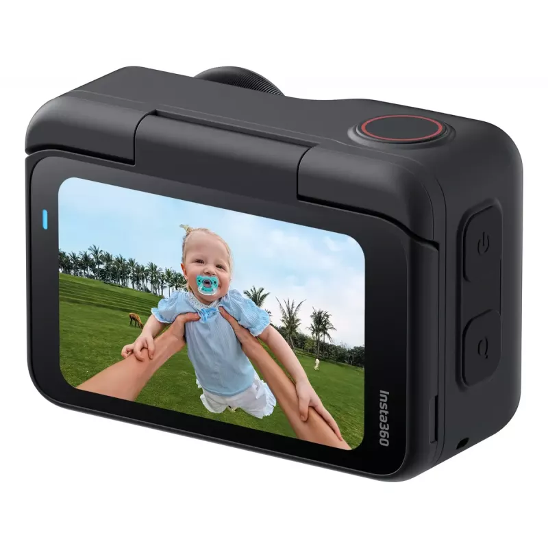 Kamera sportowa akcji Insta360 GO Ultra Standard Czarny — 4K Ultra HD 3840×2880, sensor 1/1,28 cala, 240 fps, Wi‑Fi, wbudowany wyświetlacz, MicroSD, 52,9 g