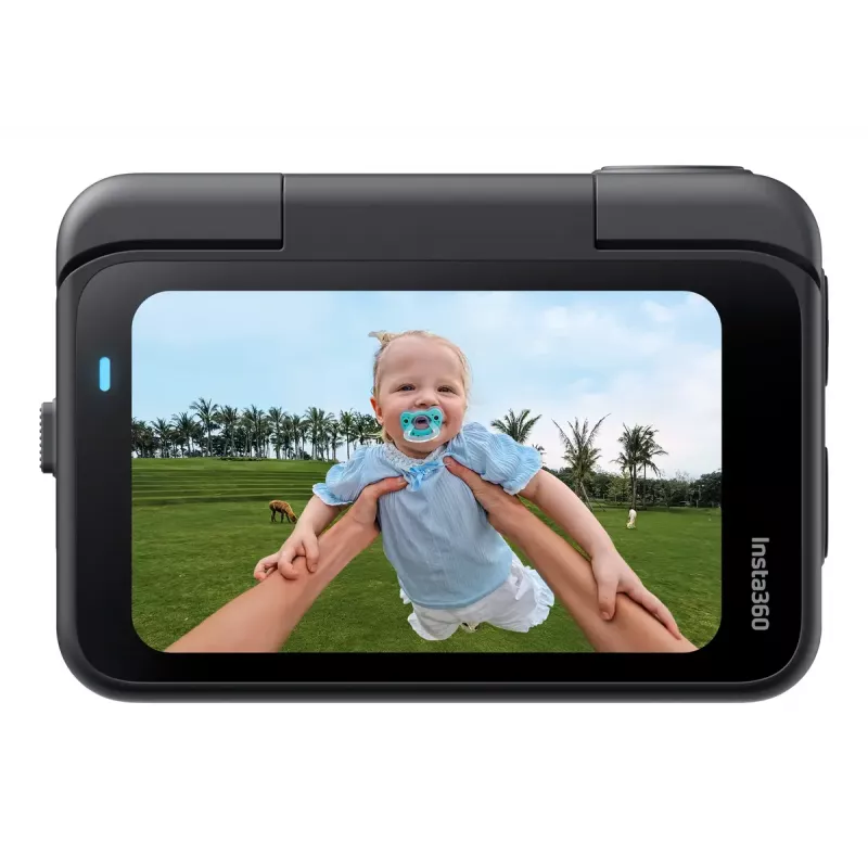 Kamera sportowa akcji Insta360 GO Ultra Standard Czarny — 4K Ultra HD 3840×2880, sensor 1/1,28 cala, 240 fps, Wi‑Fi, wbudowany wyświetlacz, MicroSD, 52,9 g