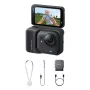 Kamera sportowa akcji Insta360 GO Ultra Standard Czarny — 4K Ultra HD 3840×2880, sensor 1/1,28 cala, 240 fps, Wi‑Fi, wbudowany wyświetlacz, MicroSD, 52,9 g