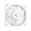 Chłodzenie cieczą typu All-in-one DeepCool LS520 SE WH — radiator 240 mm, 2 wentylatory PWM 120 mm, białe, podstawa miedziana