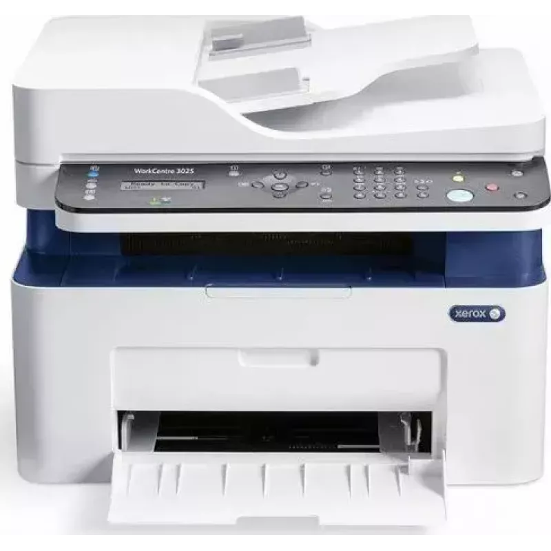 Urządzenie wielofunkcyjne Xerox WorkCentre 3025/NI — monochromatyczne laserowe urządzenie wielofunkcyjne, 20 str./min, Wi‑Fi, Ethernet, A4, 1200 x 1200 DPI