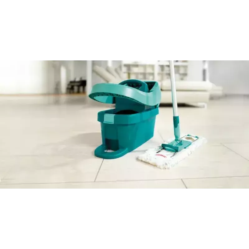 Mop Leifheit 55045 Wet Microfiber — płaski mop na mokro z głowicą z mikrofibry do mycia podłóg