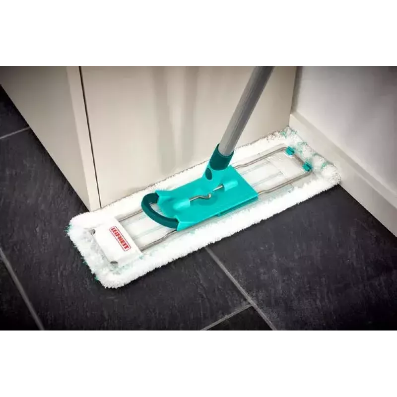 Mop Leifheit 55045 Wet Microfiber — płaski mop na mokro z głowicą z mikrofibry do mycia podłóg