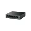 Niezarządzalny przełącznik TP‑LINK LS105P, 5 portów Fast Ethernet (10/100), 4 porty PoE, przepustowość przełączania 1 Gbit/s, bez wentylatora, czarny