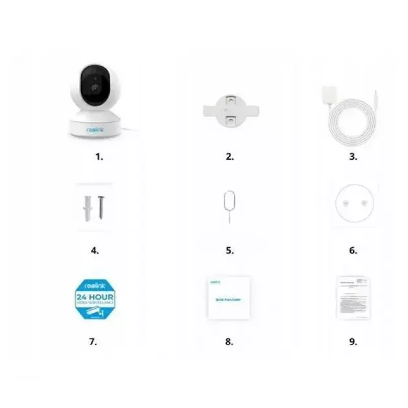 IP kamera bezpieczeństwa typu bullet Reolink E340 8MP, 4K (3480×2160), PoE/2.4/5 GHz Wi‑Fi, microSD, IP67, 30 fps