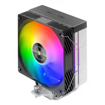Chłodzenie powietrzne TACENS Mars Gaming MCPU-X4ARGB — wentylator 120 mm ARGB, 4 rurki cieplne, TDP 220 W, PWM, obsługa LGA1200