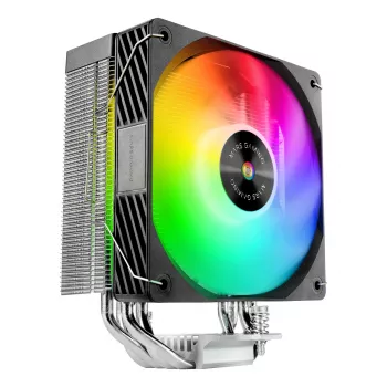 Chłodzenie powietrzne TACENS Mars Gaming MCPU-X4ARGB — wentylator 120 mm ARGB, 4 rurki cieplne, TDP 220 W, PWM, obsługa LGA1200