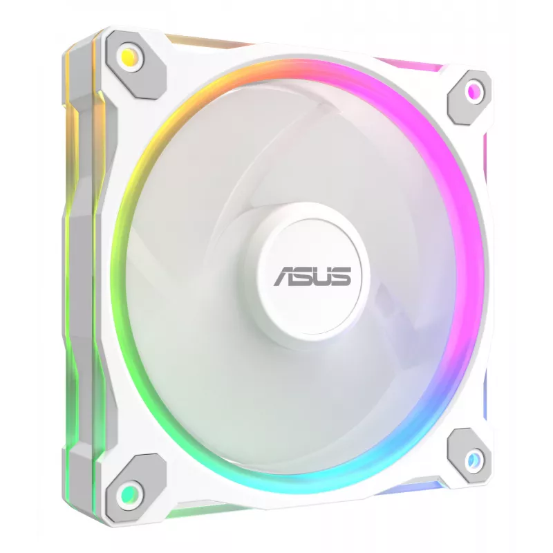 Wentylator ASUS Prime MR120 ARGB biały 120 mm z łożyskiem ślizgowym do obudowy