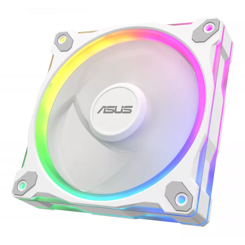 Wentylator ASUS Prime MR120 ARGB biały 120 mm z łożyskiem ślizgowym do obudowy