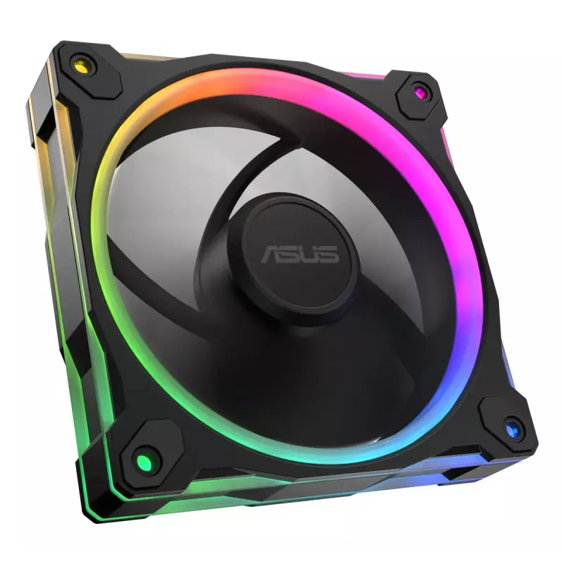 Wentylator ASUS Prime MR120 ARGB Czarny 120 mm łożysko ślizgowe PWM 1600 obr./min 58 CFM