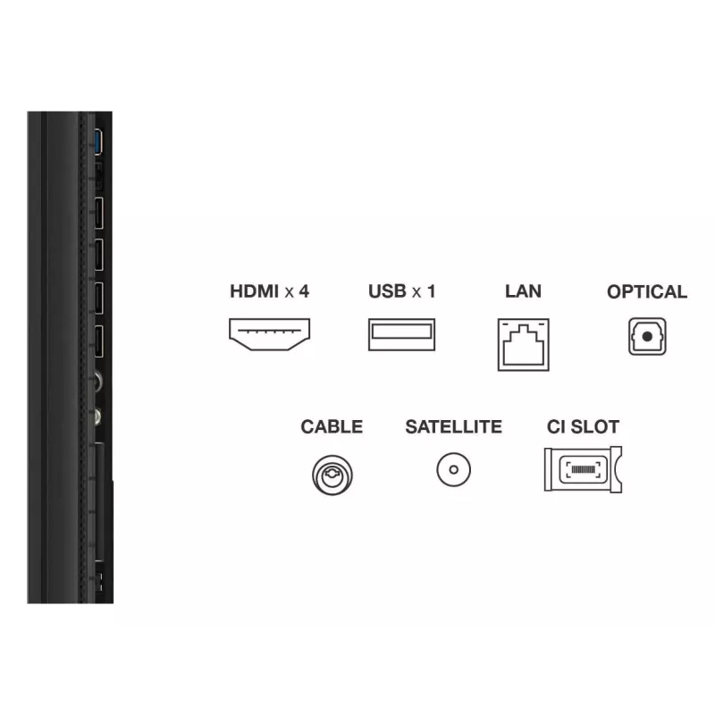 Smart TV TCL 85P89K 85 cali (216 cm) QLED 4K UHD, Google TV, HDR10+, 450 cd/m², 3840×2160