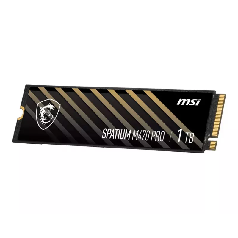SSD M.2 NVMe MSI SPATIUM M470 PRO 1TB — PCIe 4.0, 3D NAND, 6000/5000 MB/s, 950k IOPS, TBW 640