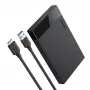 Obudowa HDD/SSD UGREEN 30848 Czarna 2,5 cala, USB 3.0, SATA I/II/III, do 10 TB, 5 Gbit/s