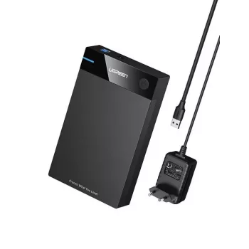 Ugreen 50422 drevkabinet HDD/SSD kabinet Sort 2.5/3.5