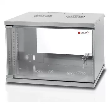 Techly Wall Rack Cabinet 19 6U prof. 450 szary Assembled” I-CASE EL-1006G45