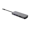 Hub USB Type-C TRUST 25672 — HDMI, RJ-45, USB 3.2 Gen 1 Type-A/Type-C, SD/MicroSD, szary