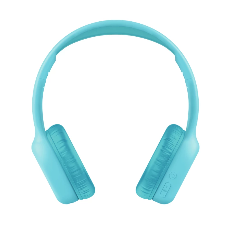 Zestaw słuchawkowy TRUST Nouna binauralny Bluetooth/USB-C przewodowy i bezprzewodowy, składany, dla dzieci, niebieski, przetworniki 4 cm