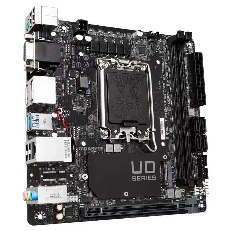 Płyta główna GIGABYTE H610I, Intel H610, LGA 1700, Mini-ITX