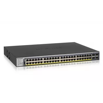 NETGEAR GS752TP-300EUS przełącznik sieciowy zarządzany L2/L3/L4 Gigabit Ethernet (10/100/1000) Power over Ethernet (PoE) 1U Czarny