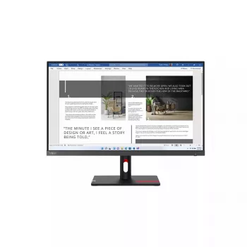 Monitor Lenovo ThinkVision S27i-30 27 cali Full HD IPS LED 1920×1080, 100 Hz, 300 cd/m², 6 ms, HDMI x2, VESA 100×100