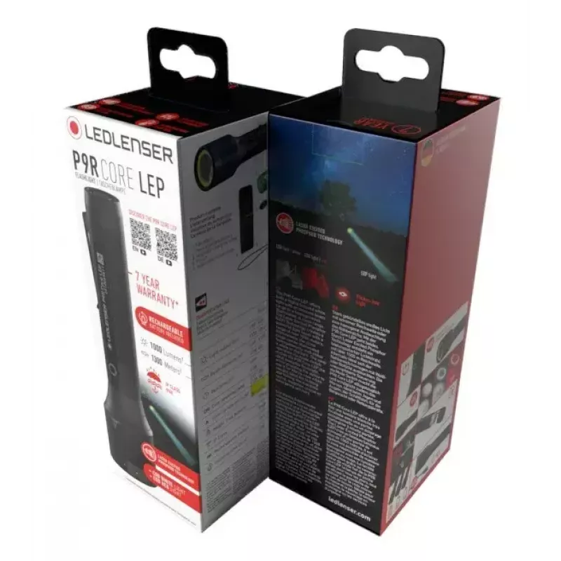 Latarka ręczna Led Lenser 502987, kompaktowy aluminiowy korpus, 1000 lm, akumulator Li‑Ion 4800 mAh, IP68, 8000 K, 176 mm, 41 g