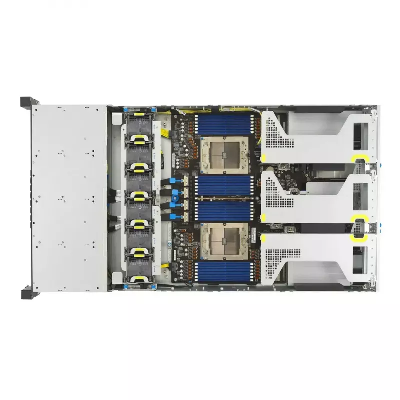 Platforma serwerowa ASUS RS720A-E13-RS24G 2U AMD, 24x wnęki 2,5 cala, 2x CPU SP5, 24 DIMM DDR5, maks. 3 TB, Aspeed AST2600