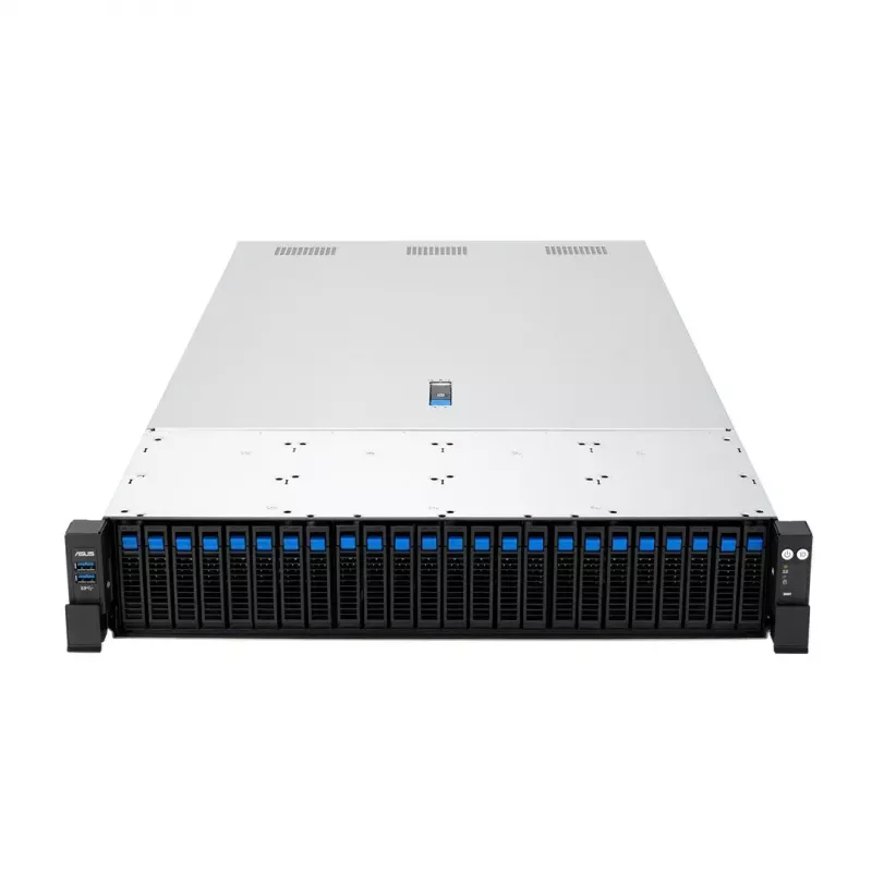 Platforma serwerowa ASUS RS720A-E13-RS24G 2U AMD, 24x wnęki 2,5 cala, 2x CPU SP5, 24 DIMM DDR5, maks. 3 TB, Aspeed AST2600
