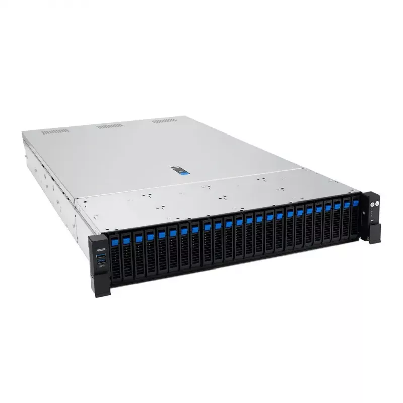 Platforma serwerowa ASUS RS720A-E13-RS24G 2U AMD, 24x wnęki 2,5 cala, 2x CPU SP5, 24 DIMM DDR5, maks. 3 TB, Aspeed AST2600