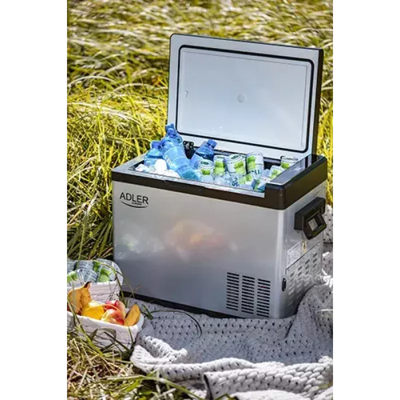 Zamrażarka skrzyniowa Adler AD 8081 — pojemność 40 L, biała, wolnostojąca, poziom hałasu 40 dB