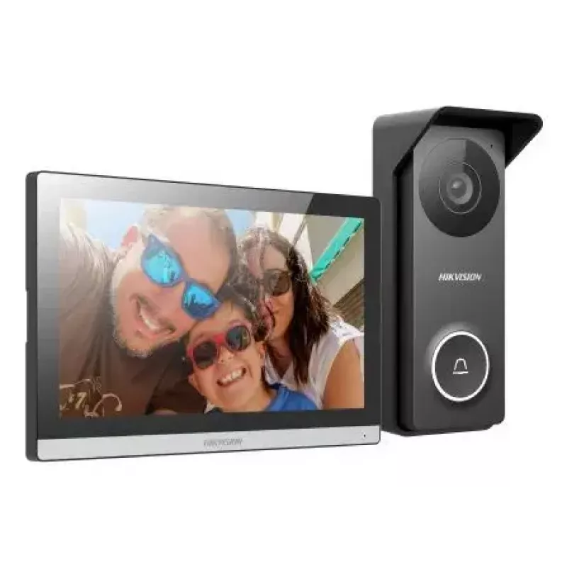 Wideodomofon Hikvision DS-KIS313-P 7-calowy pojemnościowy ekran dotykowy TFT, 1280×720, Wi‑Fi 802.11n, MicroSD, IP65, IK08