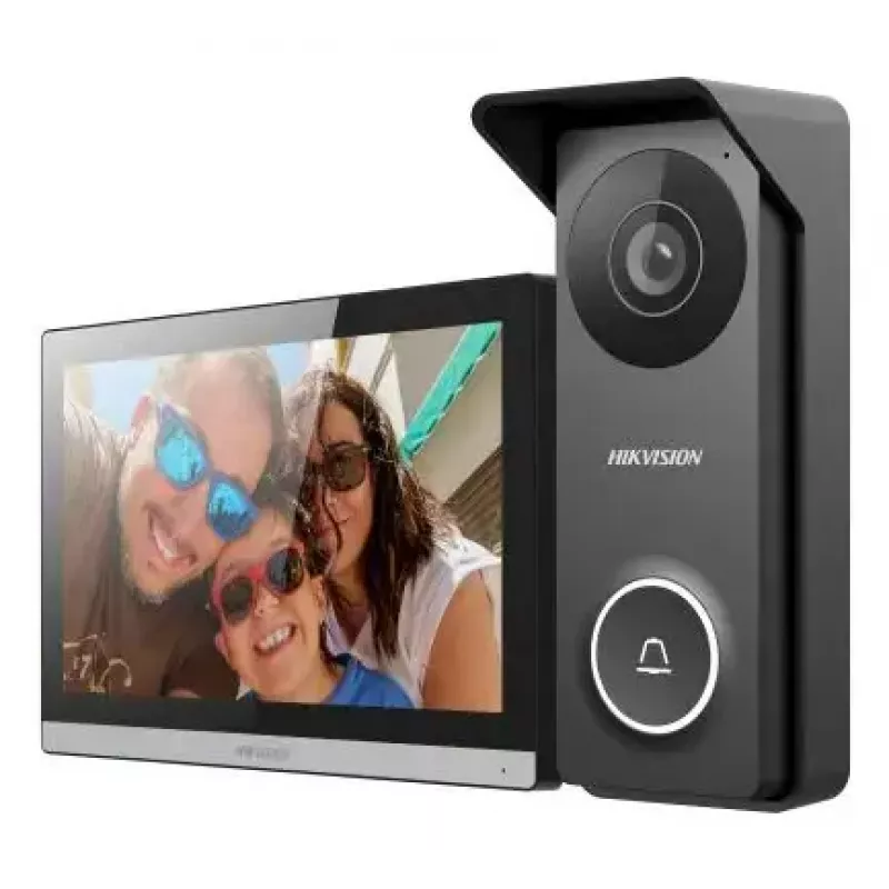 Wideodomofon Hikvision DS-KIS313-P 7-calowy pojemnościowy ekran dotykowy TFT, 1280×720, Wi‑Fi 802.11n, MicroSD, IP65, IK08
