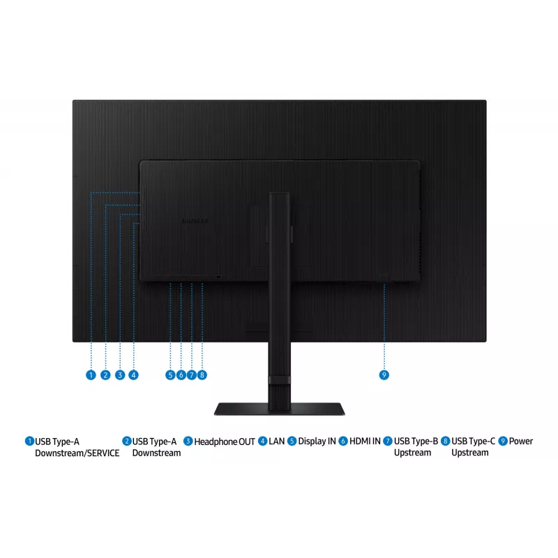 Monitor komputerowy Samsung S80UD 94 cm (37 cali) 3840 x 2160 pikseli 4K Ultra HD LCD Czarny
