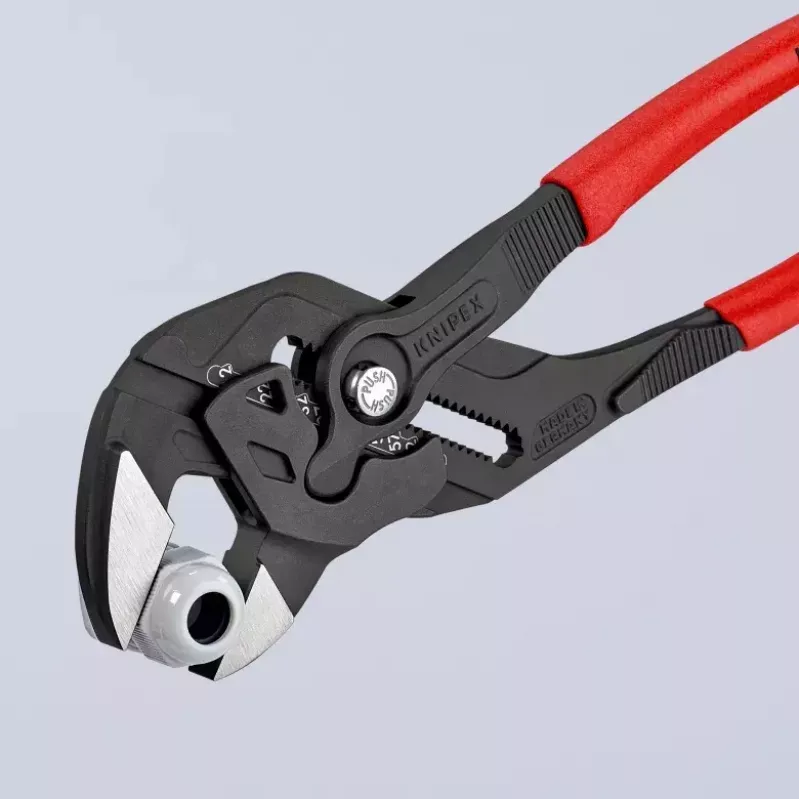 Szczypce Knipex 86 01 300 Grubość szczęk 9,5 mm Maksymalny rozmiar nakrętki 6,8 cm