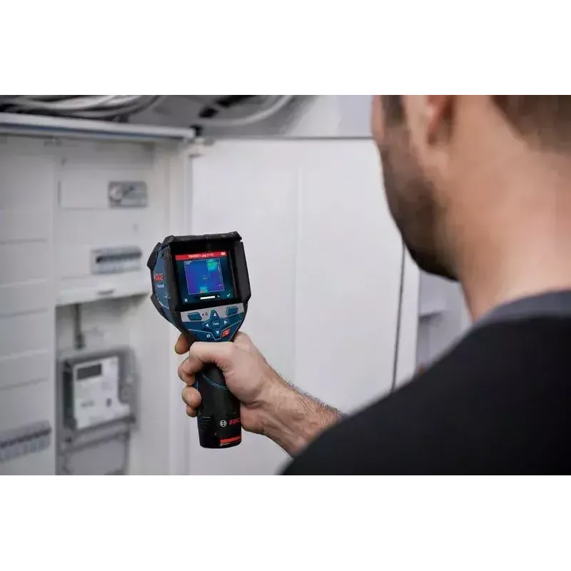 Bosch GTC 600 C Równoważna szumowi różnica temperatur (NETD) IR Czarny, Niebieski 256 x 192 pikseli Wbudowany wyświetlacz LCD