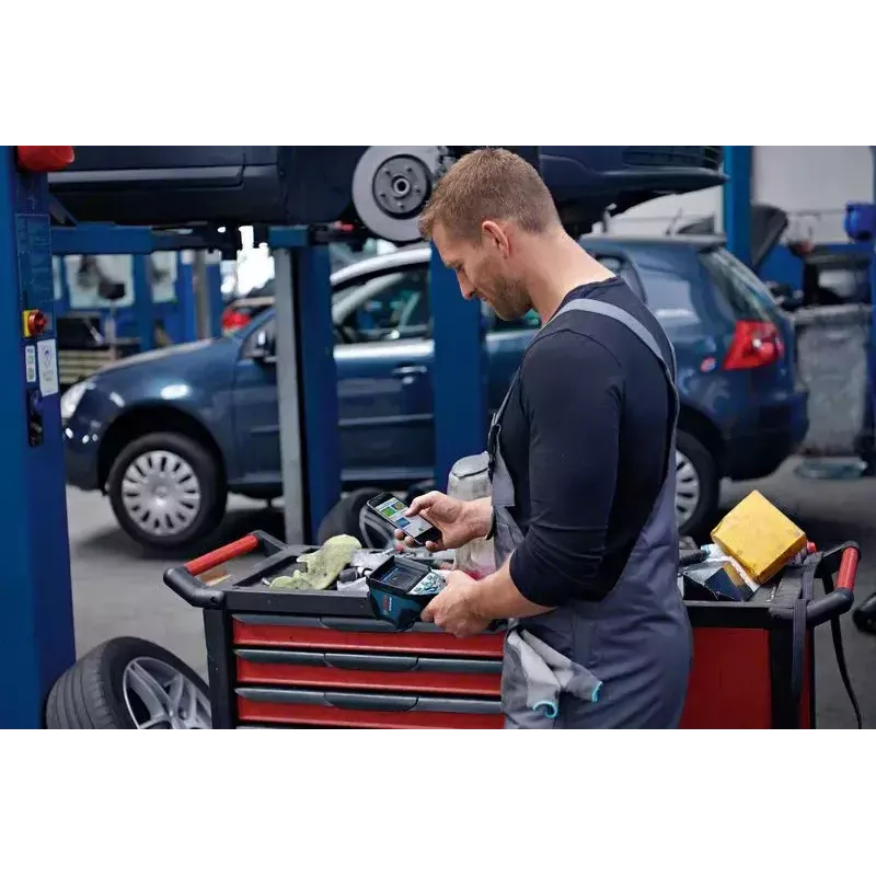 Bosch GTC 600 C Równoważna szumowi różnica temperatur (NETD) IR Czarny, Niebieski 256 x 192 pikseli Wbudowany wyświetlacz LCD