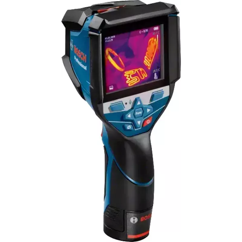 Bosch GTC 600 C Równoważna szumowi różnica temperatur (NETD) IR Czarny, Niebieski 256 x 192 pikseli Wbudowany wyświetlacz LCD
