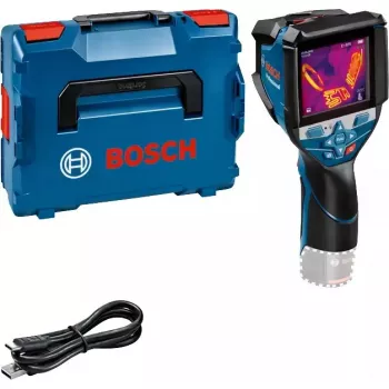 Bosch GTC 600 C Równoważna szumowi różnica temperatur (NETD) IR Czarny, Niebieski 256 x 192 pikseli Wbudowany wyświetlacz LCD